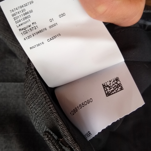 BOSS HUGO BOSS Gray Regular Fit dress pants 100% Virgin Wool Mens size 32 - Picture 5 of 8